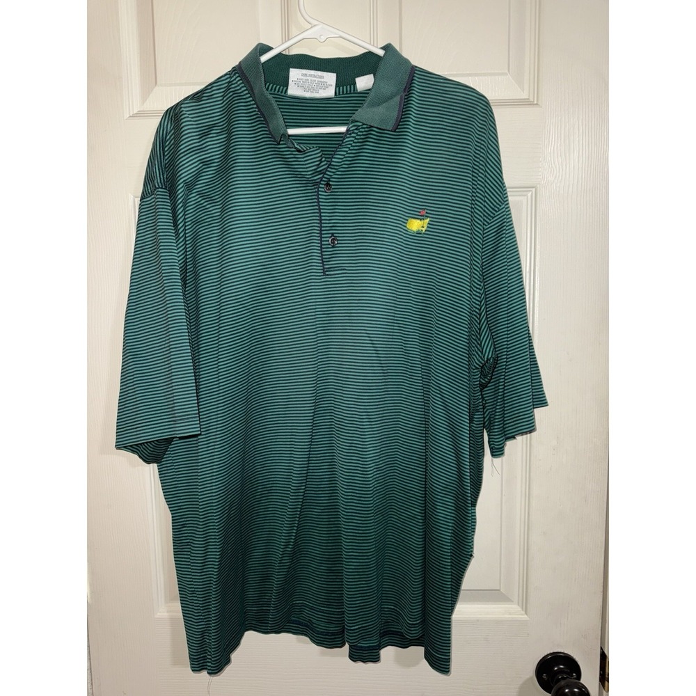 Vintage Augusta National Golf Shop Masters‎ Polo Shirt Mens XL Green Slazenger